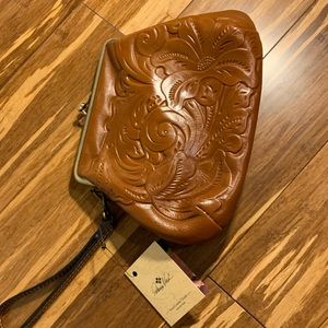 Leather Western Style Clutch